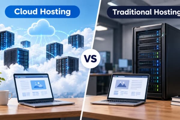 Cloud Hosting vs. Traditional Web Hosting: What’s the Difference? | best web hosting | Article Thumbnail