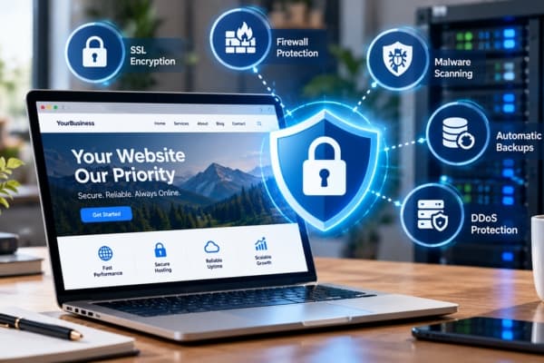 Website Hosting Security: Essential Features to Look For | best web hosting | Article Thumbnail